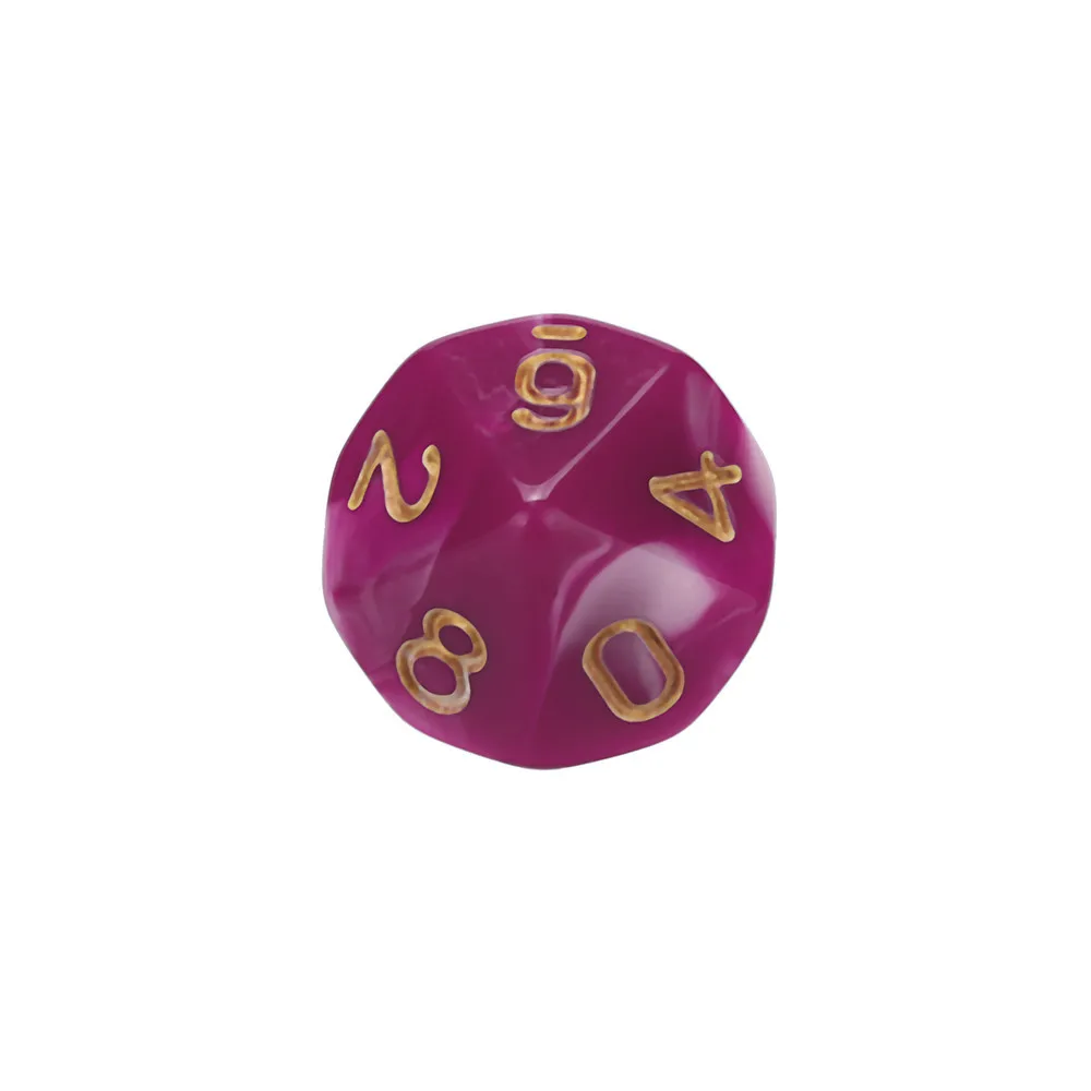 Многогранные DnD разноцветные кости 7 шт./компл. для ролевых подземелий и драконов