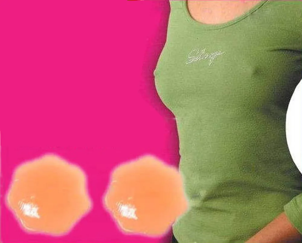 Силиконовые накладки на соски силиконовые груди с цветами и лепестками NU