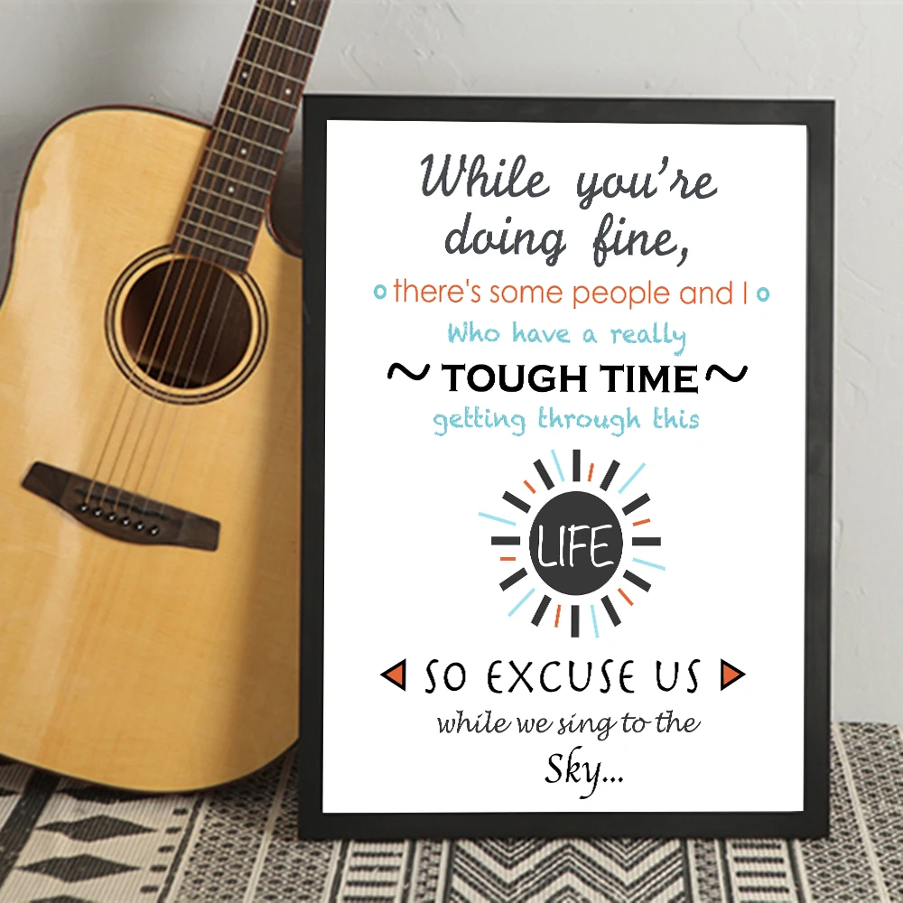 Twenty One Pilots Логотип цитаты Плакаты и художественная печать на холсте декоративные