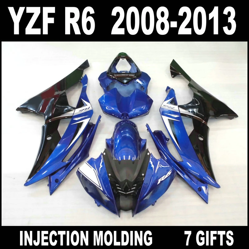 Самая низкая цена Обтекатель тела комплект для 2008 2009 2013 YAMAHA R6 обтекатель Белые