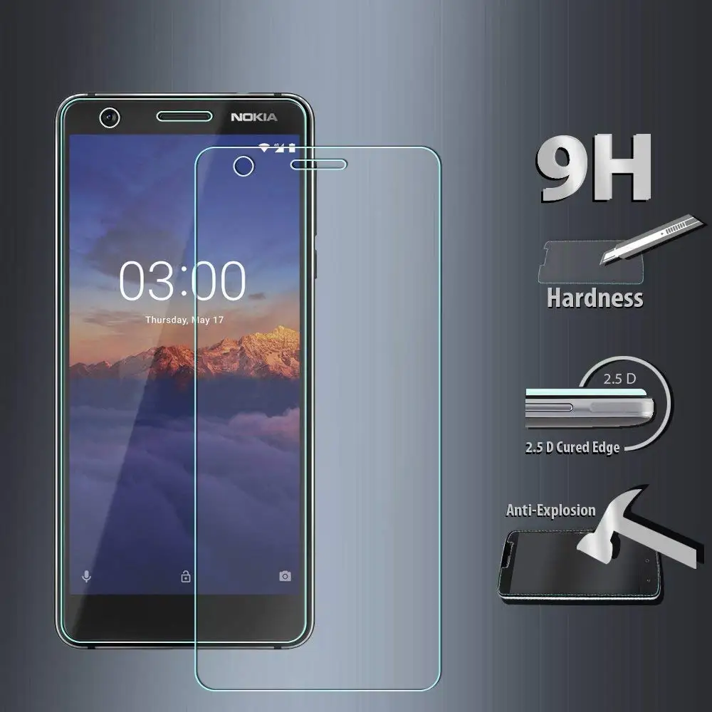 NEW Tempered Glass Film Protection Shield Screen Protector for Nokia 2.1/3.1/5.1 | Мобильные телефоны и аксессуары