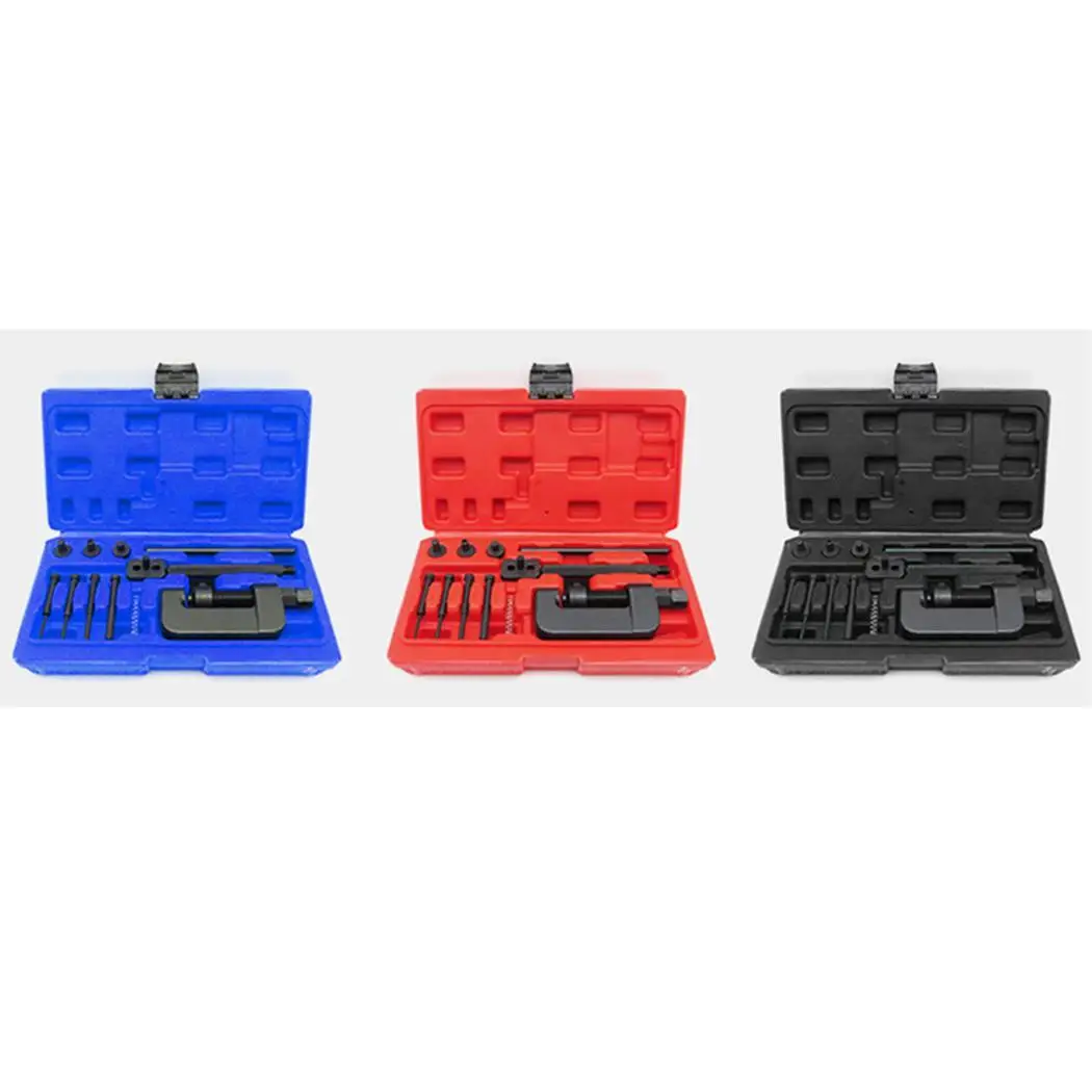 Motorcycle Bicycle Chain Breaker Set Link Splitter Riveting Repair Tool Kit Red Black | Спорт и развлечения