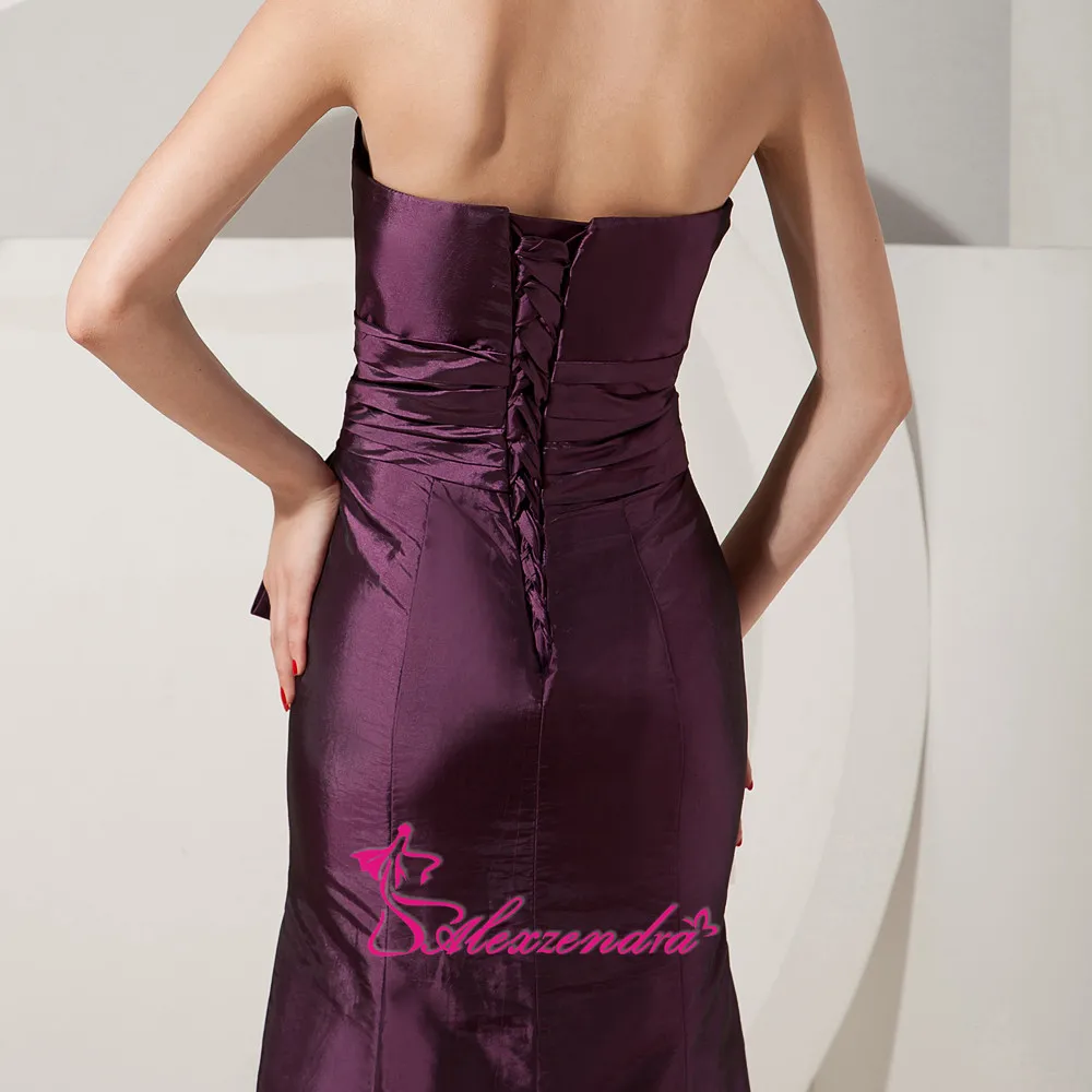 

Alexzendra Purple Satin Straight Mother of Bride Dress with Jacket Long Evening Gowns Plus Size
