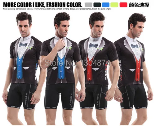 Summer Fashion Gentleman Breathable Cycling Jersey Short Sleeve Bicycle Wear Clothing Size(M-XXXL) VEOBIKE01 | Спорт и развлечения