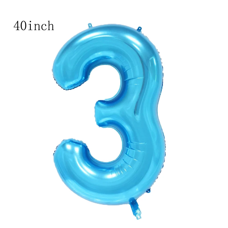 40inch blue 1 Набор игрушек история Базз светильник год воздушные шары мультфильм фольга гелий 40 дюймов номер синие шары История игрушек с днем рождения шары - Цвет: 40inch blue