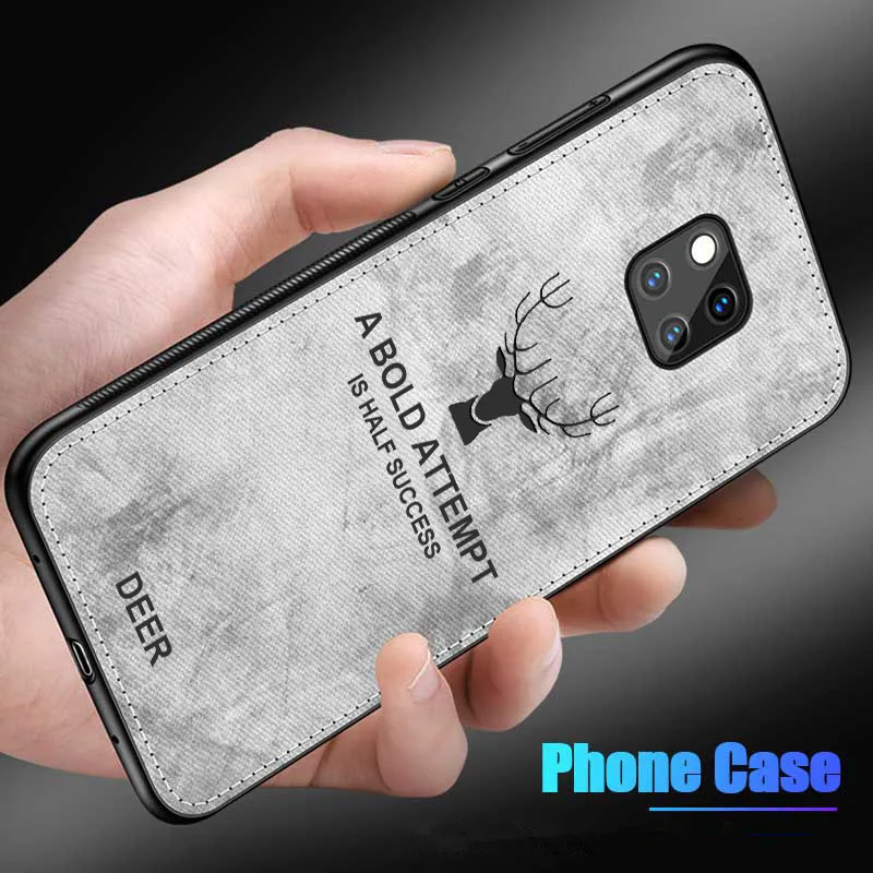 PDGB Прочный ТПУ чехол для Huawei Mate 10 Lite 20 Pro X P10 P20 Honor 8X Max Nova 3 3e 3i Plus тканевый с рисунком