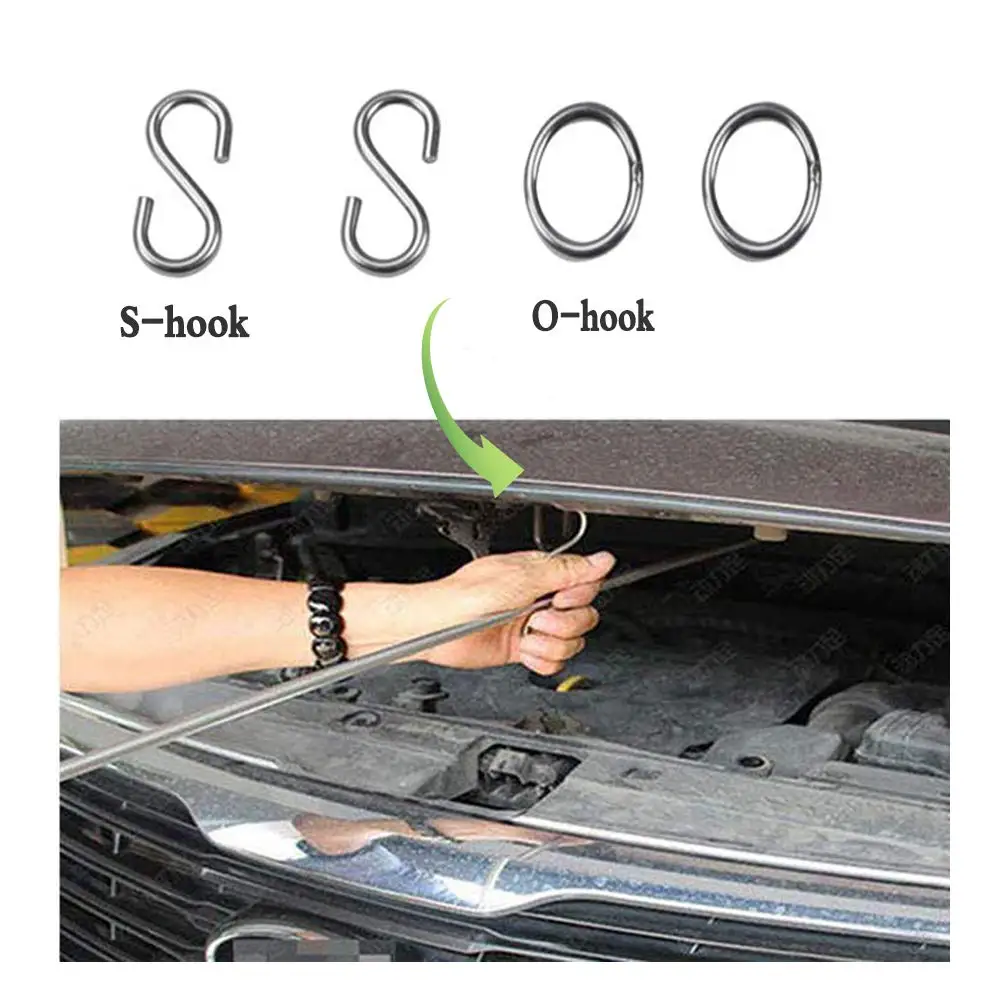 melhor Hastes Ferramentas Kits De Reparação Paintless Dent Com 8 Cabeça De Atarraxamento E S-gancho Para O Corpo Do Carro Auto Mossas Remoção De Danos Causados Por Granizo Conjunto Inoxidável