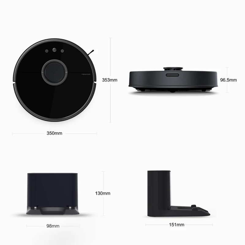 2018 Xiaomi Roborock S50 Robot Vacuum Cleaner 2 S51 for Home Automatic Sweeping Dust Sterilize Smart Planned Washing Mopping | Бытовая