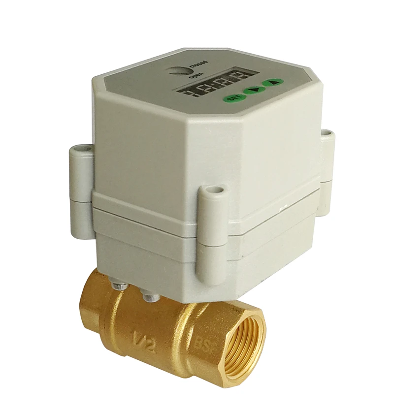 Латунный клапан с таймером 1/2 дюйма электрический 110 230 В переменного тока