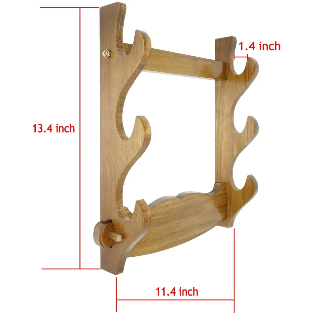 Настенное крепление из настоящей древесины самурайский меч катана