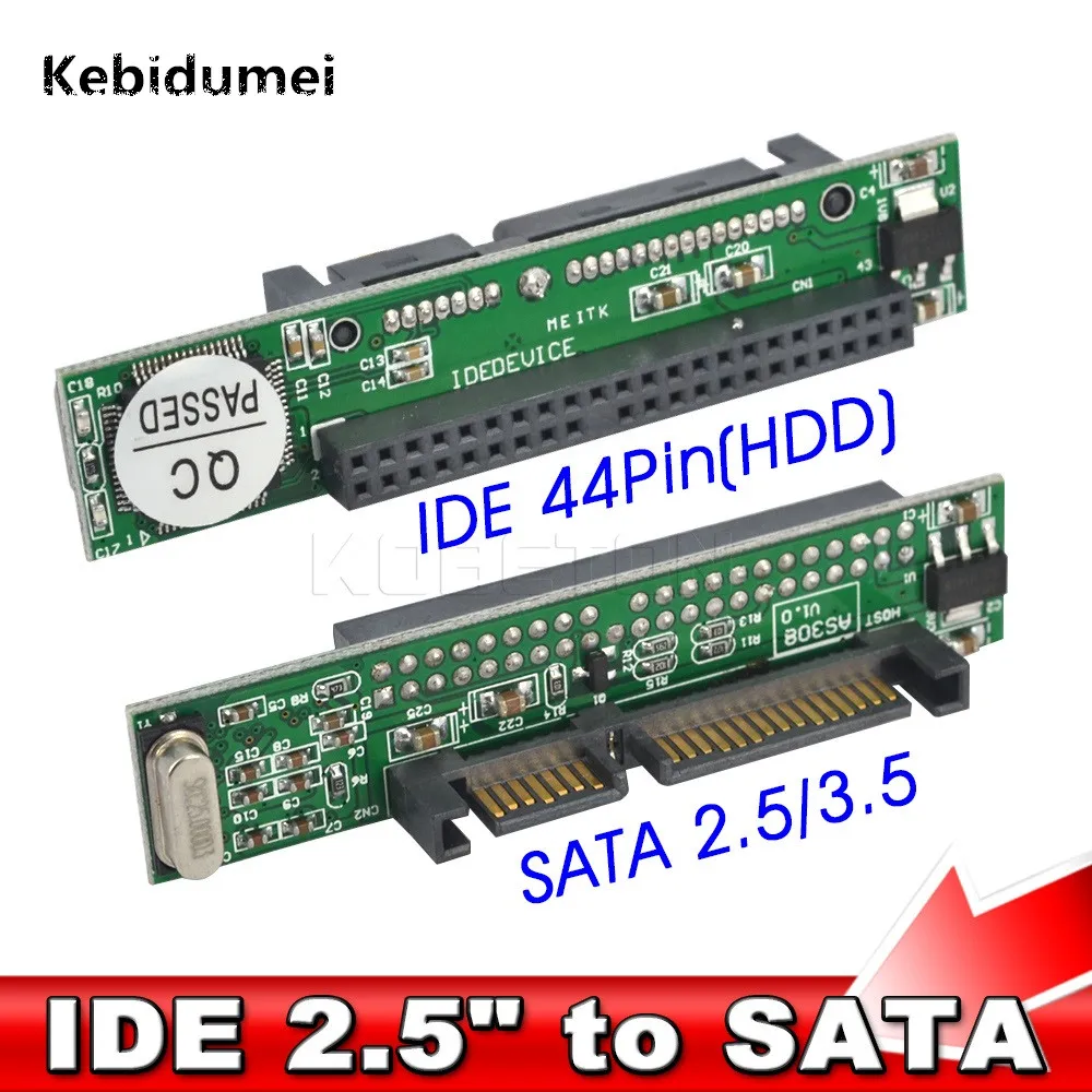 Kebidumei IDE to Sata 2 5 дюйма Female 40 pin port 1.5Gbs Поддержка ATA 133 100 HDD CD DVD последовательный