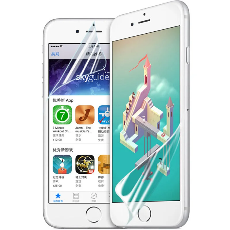 Прозрачная защитная пленка PET с полным краем для IPhone X 8 8Plus экрана аксессуары