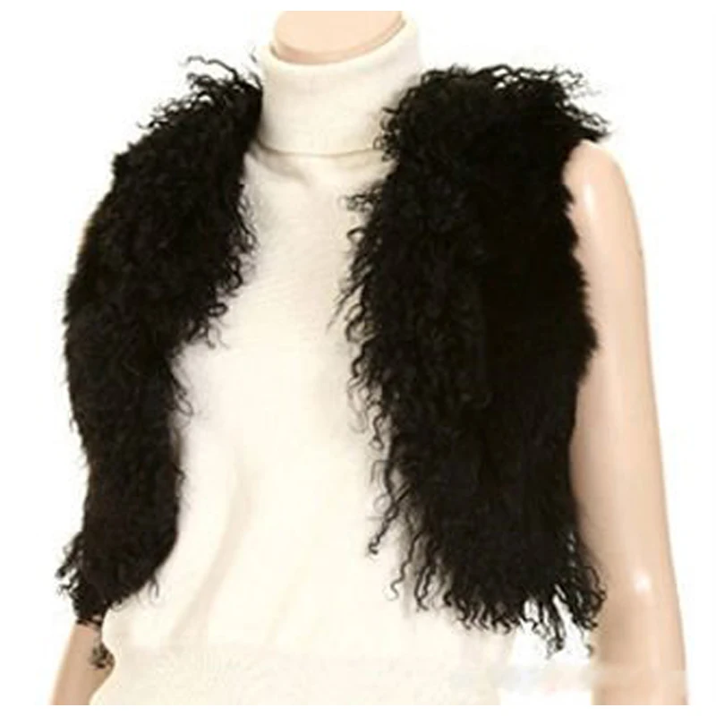 Женский зимний жилет из натуральной шерсти|women winter vest|vest sleevelesswinter vest |