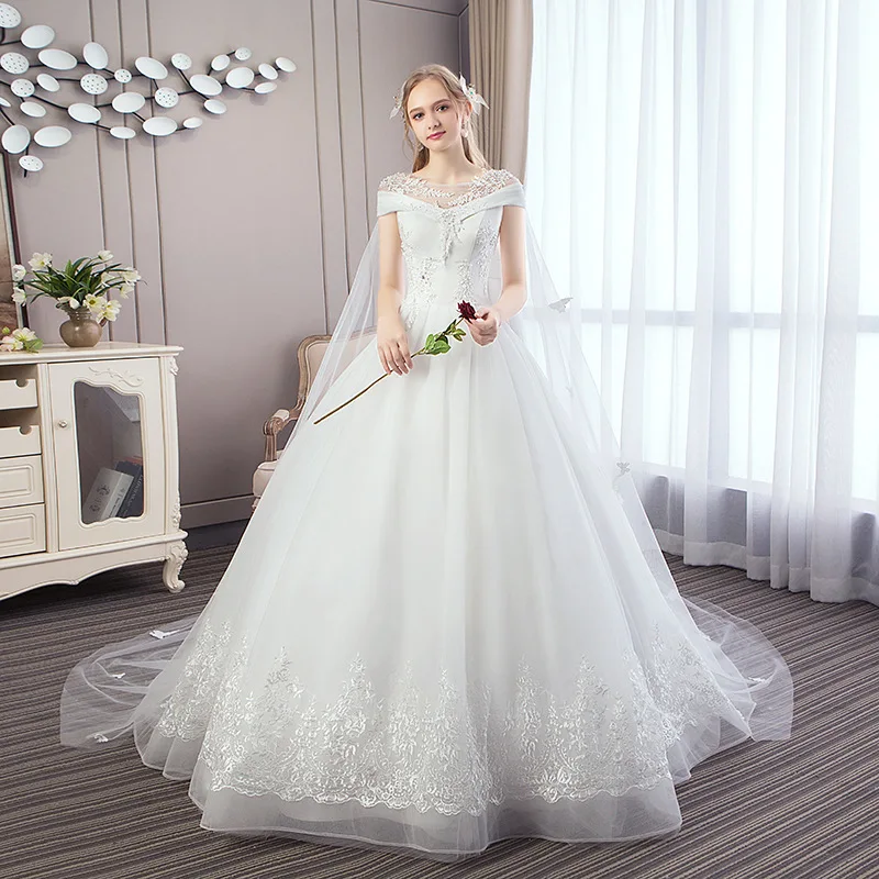 Элегантное кружевное платье с прозрачной горловиной и бусинами Vestidos De Novia