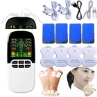 Мышечный Стимулятор с 3 выходами, акупунктурный массажный аппарат, забота о здоровье, сжигание жира, массажер 2*4, лазер, Bionase, нос, горный хрусталь