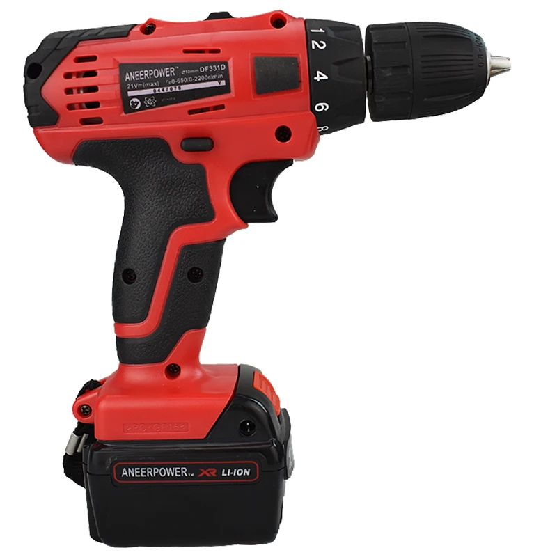 Электроинструмент 21 в электрическая дрель отвертка Аккумуляторный Инструмент