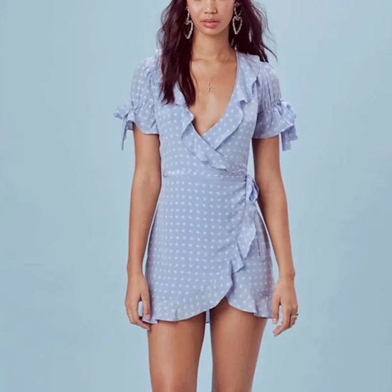 Женское винтажное платье в горошек Heydress повседневное ТРАПЕЦИЕВИДНОЕ ПЛАТЬЕ мини