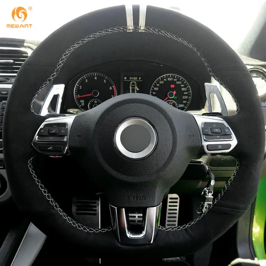 MEWANT черная замша брикет для Volkswagen Golf 6 GTI MK6 VW Polo Scirocco R Passat CC R-Line запчасти 2010 |
