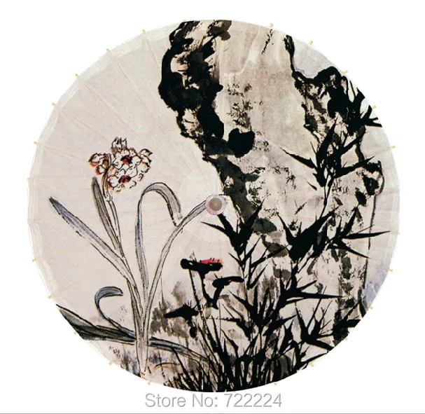 Бесплатная доставка Dia 84 см китайский бумажный Зонт от дождя и солнца женский