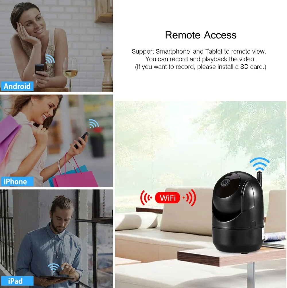 Wi-Fi беспроводная ip-камера рыбий глаз HD 720P Видео Безопасность панорамная 355