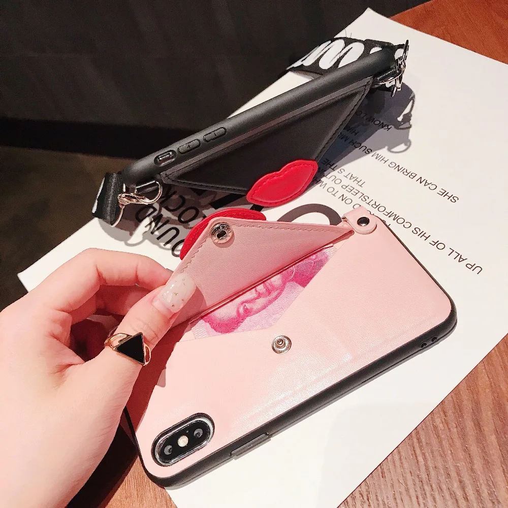 Модный рюкзак чехол для iphone X ремешок подставка держатель 7 Plus 6 s 8 plus телефона XS MAX