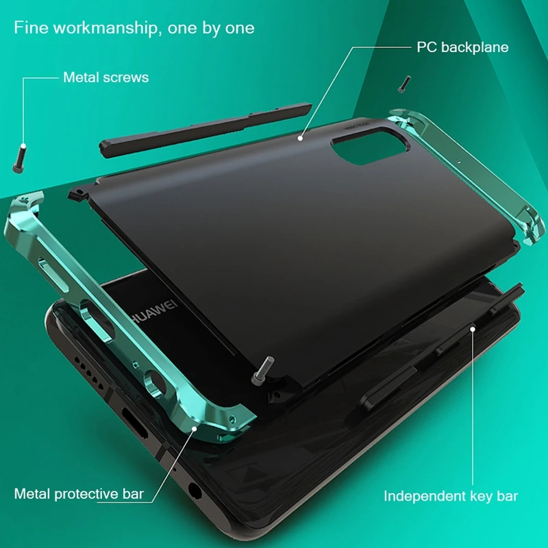 Чехол OLLIVAN с алюминиевой металлической рамкой для huawei P30 Lite P30 Pro чехол Защитная крышка для huawei P30 Lite защитный чехол s Fundas