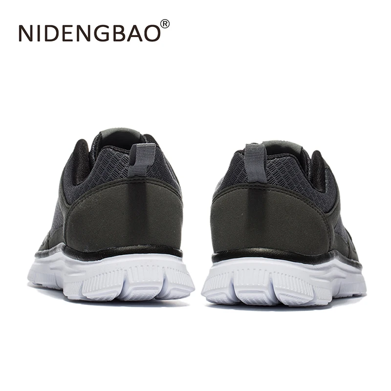 NIDENGBAO Running Shoes Sneakers Plug Size for Men Mesh Breathable Super Lightweight Sneakers Footwear Outdoor Athletic Shoes