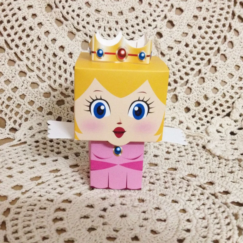 50 шт Супер Марио Принцесса свадьба пользу коробки для конфет на день рождения