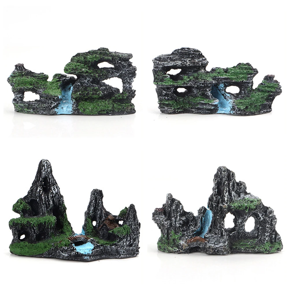 Аквариум Rockery украшение для аквариума аквариум с видом на горы Рок Смола Рокери