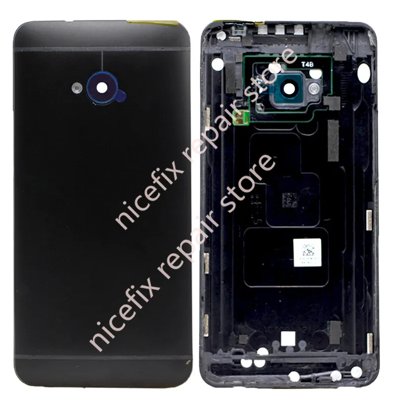 Single SIM Warranty Housing For HTC One M7 Back Cover Battery Door with Camera Lens Replacement Red Gold Silver 801e 801n 801s | Мобильные