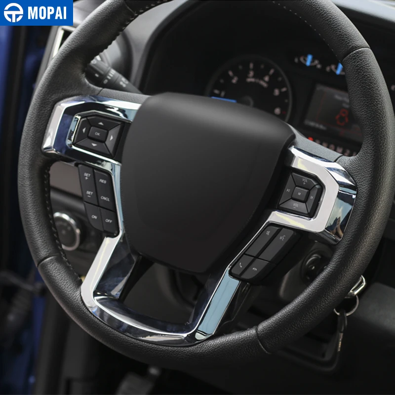 Декоративная накладка на руль MOPAI АБС пластик для Ford F150 2015|interior accessories| |