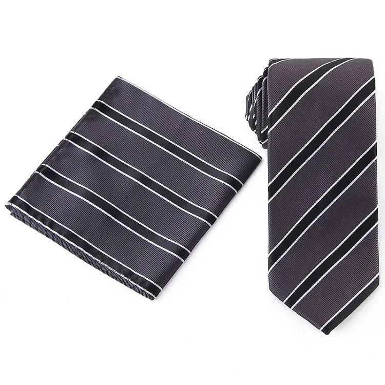 WTHS-060 tie set Портной Смит, Новое поступление, набор галстуков на шею 7,5 см, галстук и носовой платок, мужской набор галстуков, модный клетчатый полосатый мужской галстук, подарки для мужчин - Цвет: WTHS-060 tie set