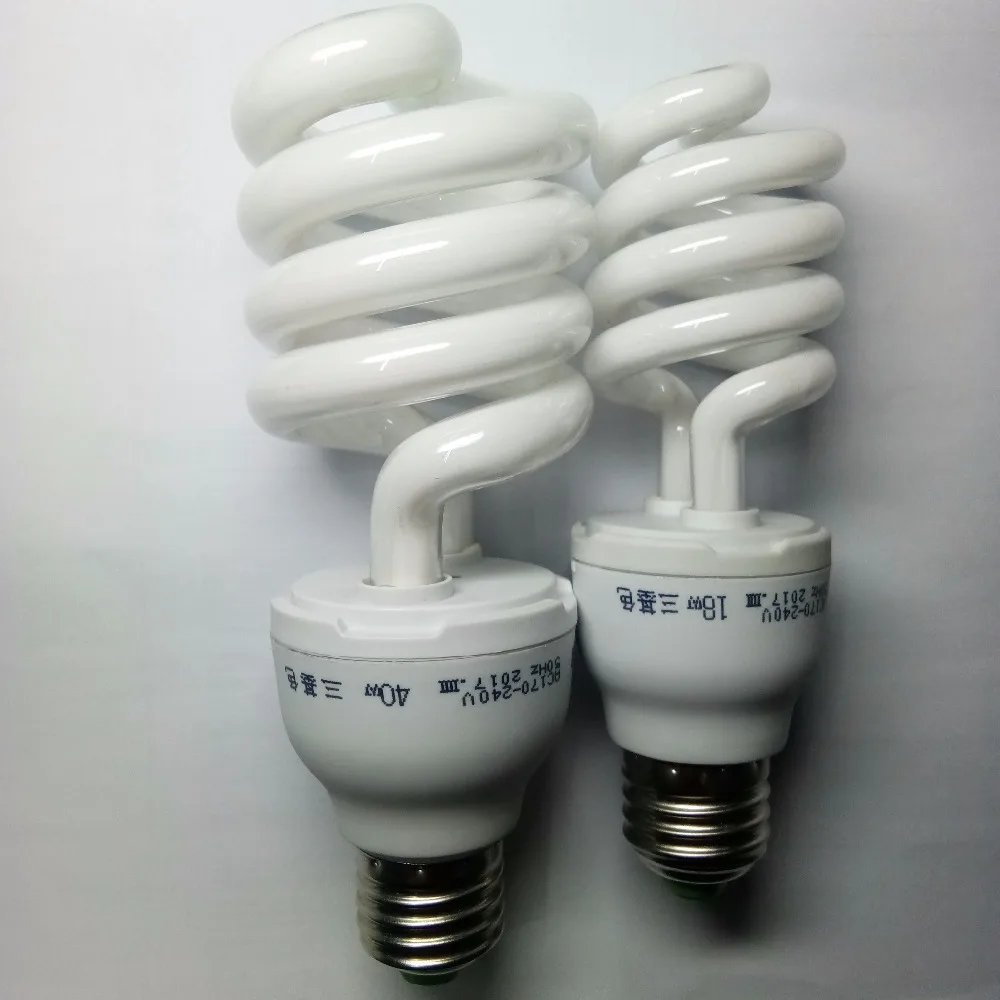 AC170-240V E27 40 Вт 15 Вт спиральная Энергосберегающая лампа, Флуоресцентный светильник