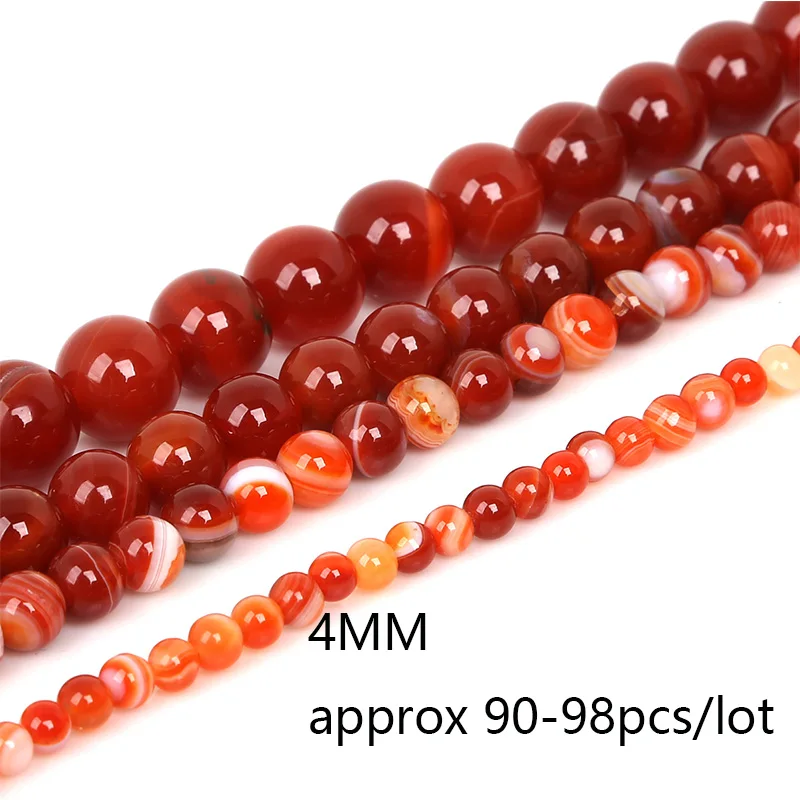 New Fashion 4 6 8 10mm Natural Stone Beads Black Lava Tiger Eye Bulk Loose For DIY Jewelry Making Bracelet Necklace | Украшения и