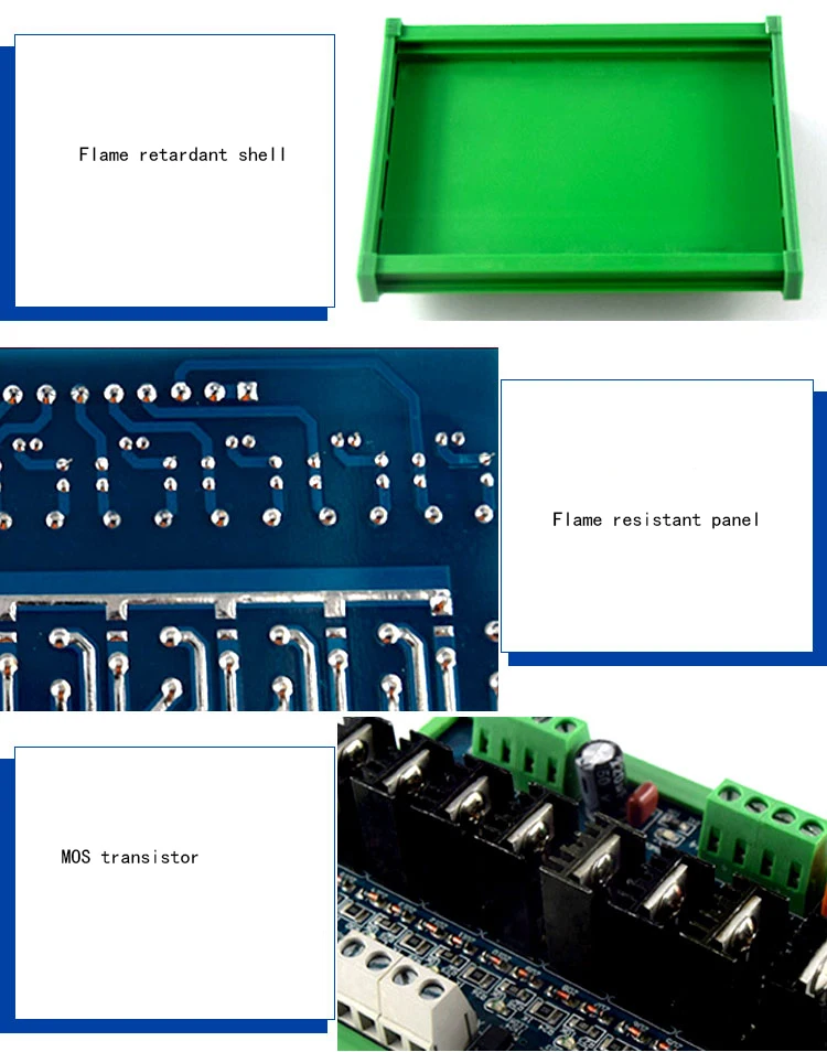 16-way PLC DC Плата усилителя диафрагма изоляции реле защиты доска RC анти-всплеск Реле плата питания