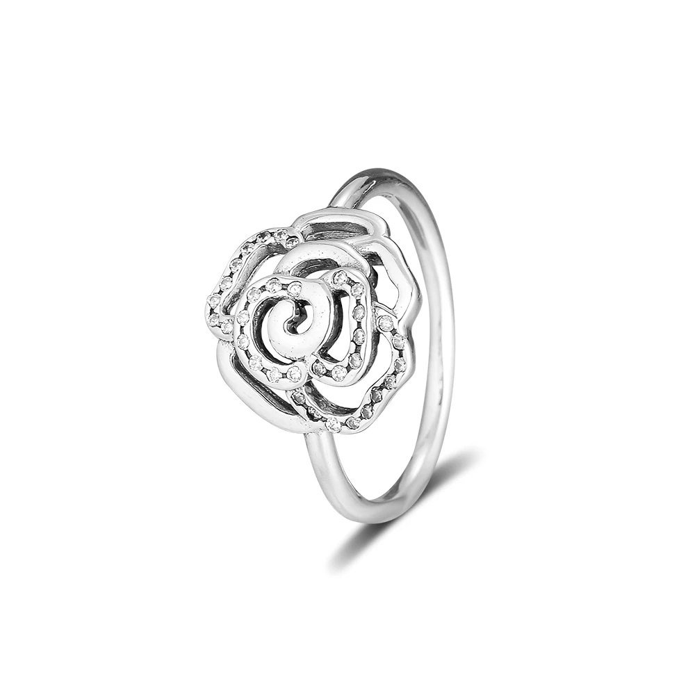 CKK кольцо Роза Кольца для мужчин и женщин anillos mujer женское кольцо обручальное Обручальное Серебро 925 пробы ювелирные изделия