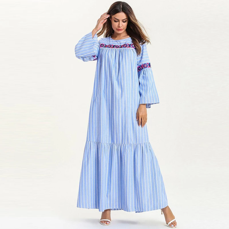 Абая кафтан хиджаб мусульманское платье джилбаб Caftan халат Дубай для женщин