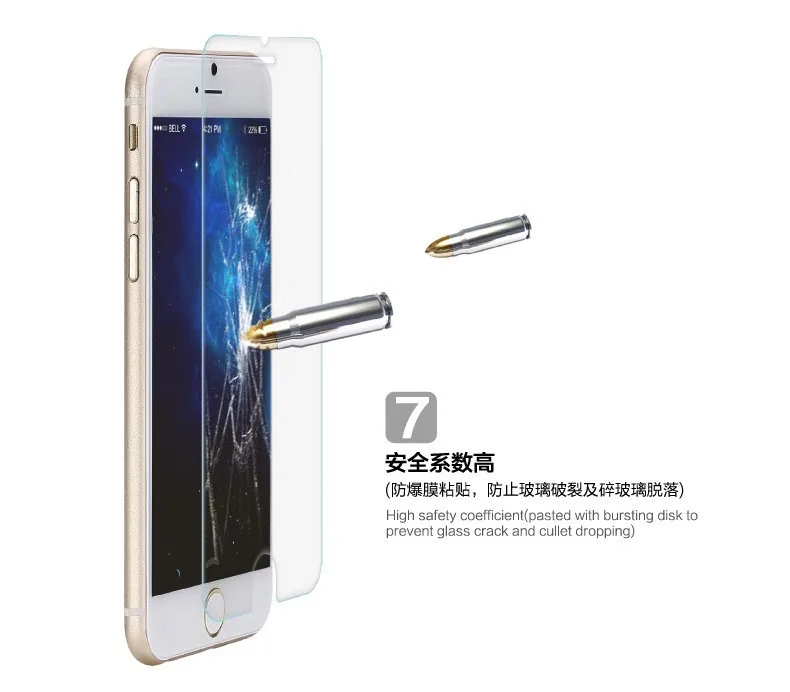100 шт. HD прозрачная защитная пленка 0 26 мм 2.5D закаленное стекло Защита экрана для