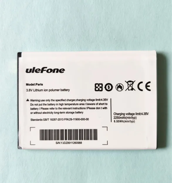 Чехол накладка Ulefone Париж 2250 мА/ч запасная батарея для мобильного телефона Bateria