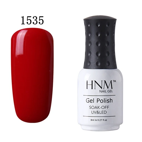 1535 HNM 8 мл УФ-гель для ногтей светодиодный светильник Гель-лак 58 цветов Гель-лак чистые цвета Полупостоянный Гель-лак для ногтей основа - Цвет: 1535