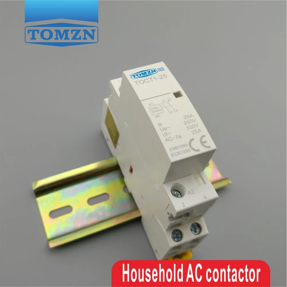 Бытовой модульный контактор переменного тока CT1 2P 25 А 220 В/230 В 50/60 Гц|modular
