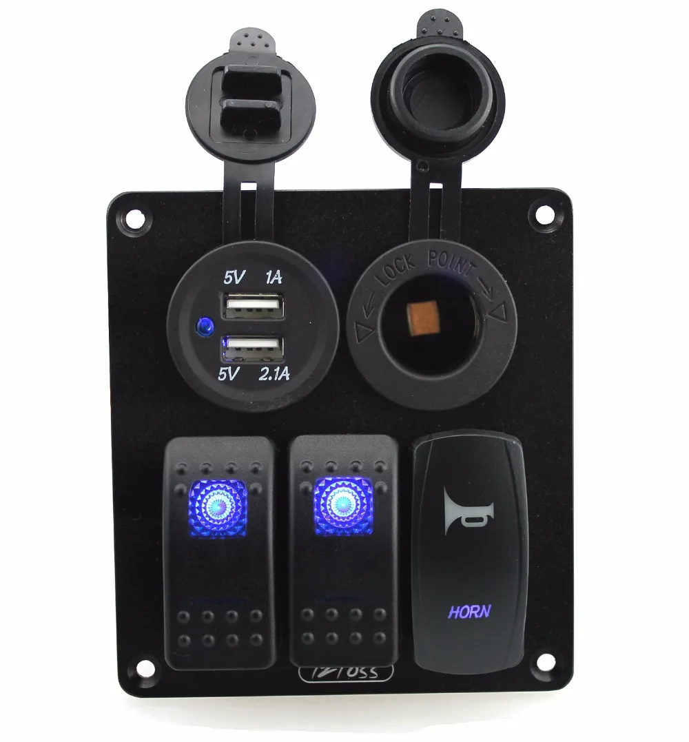 5 контактный клавишный переключатель и панель переключателя с громкоговорителем