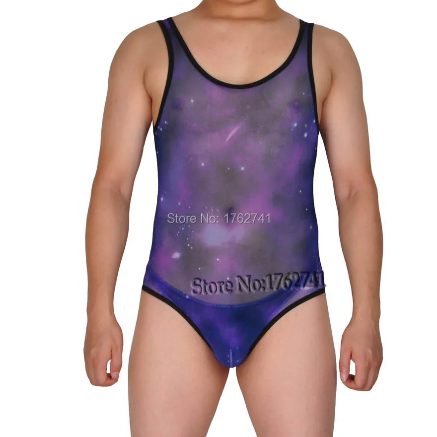 Новый сексуальный мужской яркий прозрачный сетчатый топ майка классное боди