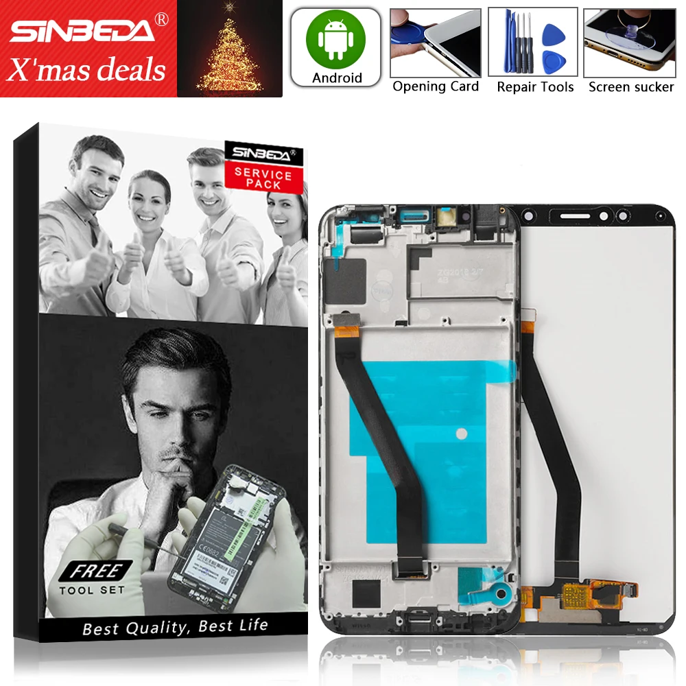 Sinbeda для HUAWEI Honor 7A pro aum l29 AUM L41 ЖК кодирующий преобразователь сенсорного экрана в