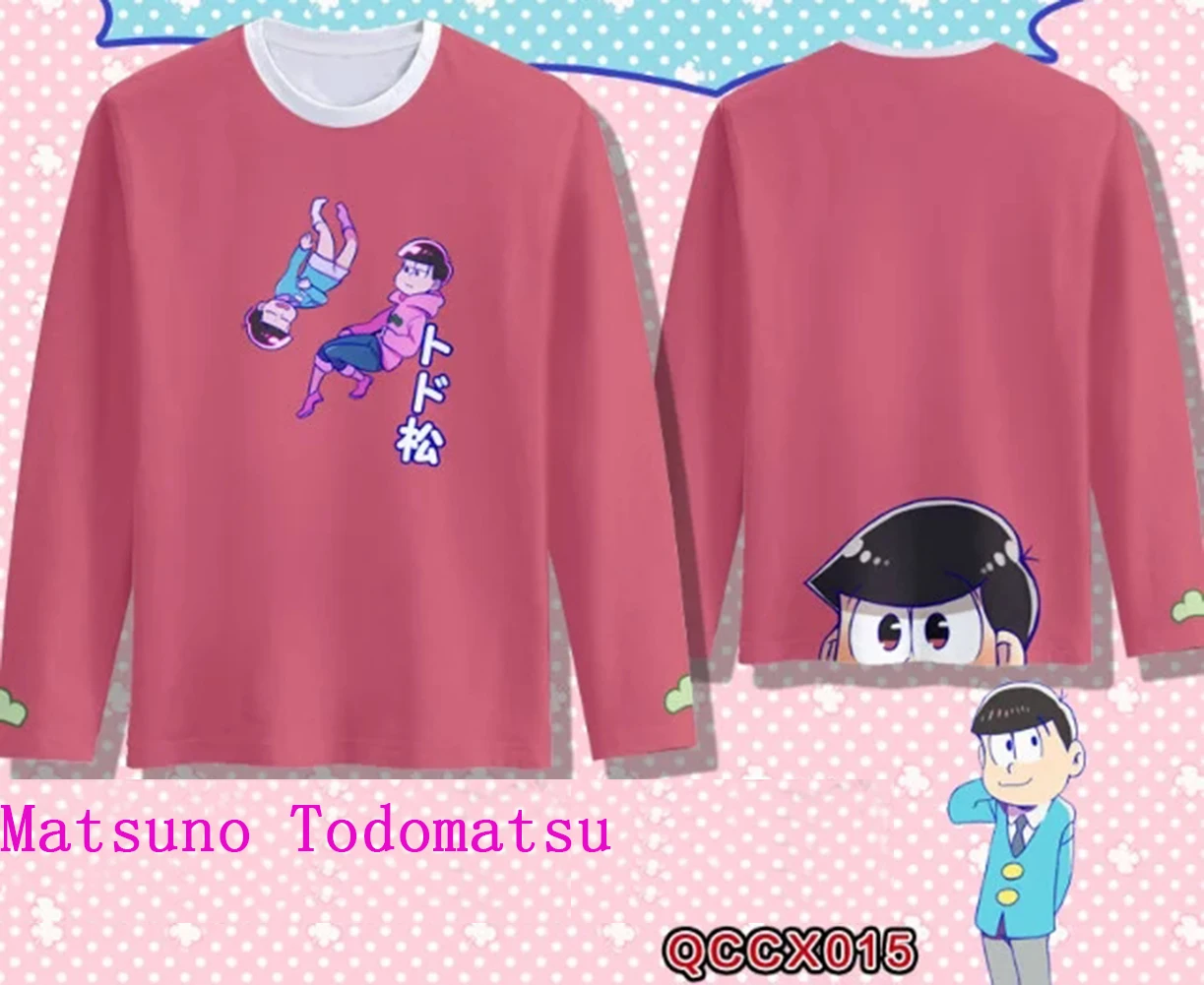 Brdwn Osomatsu унисекс с рисунком из аниме Мацуно Осомацу персонаж Карамацу Косплэй