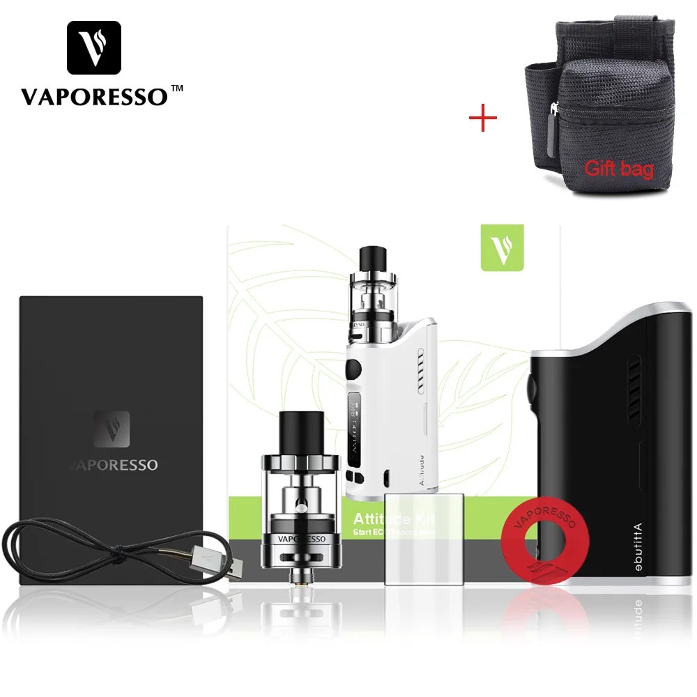 Оригинальный 80 Вт Vaporesso набор электронных сигарет EUC с TC VW Vape Box Mod Estoc Tank