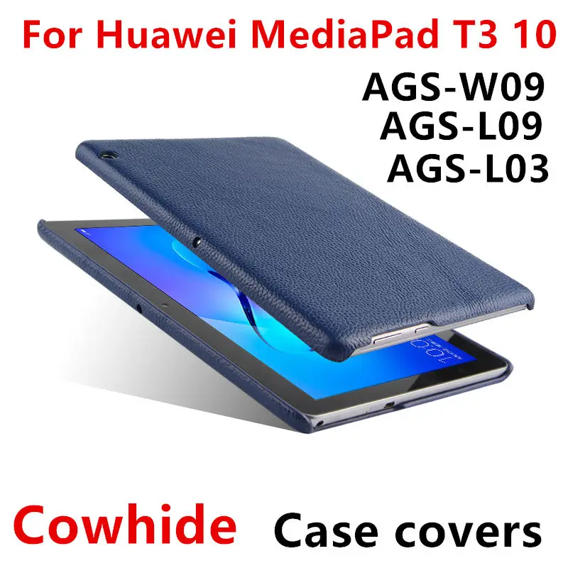 Чехол из воловьей кожи для Huawei MediaPad T3 10 защитный чехол умный планшета huawei t310 ags w09