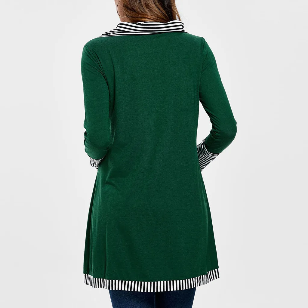 Plus Size Long Sleeve T shirt Women Vintage Patchwork Pockets T-Shirt Top Streetwear Korean Woman Clothes Womens Clothing