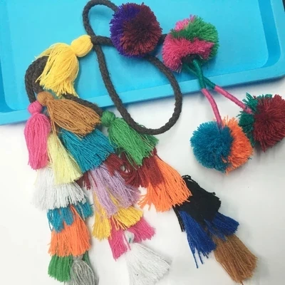Brand 2020 Contrast Color Bag Accessory Colorful Sweater Ball Yard Tassel For Bags Accessories | Багаж и сумки