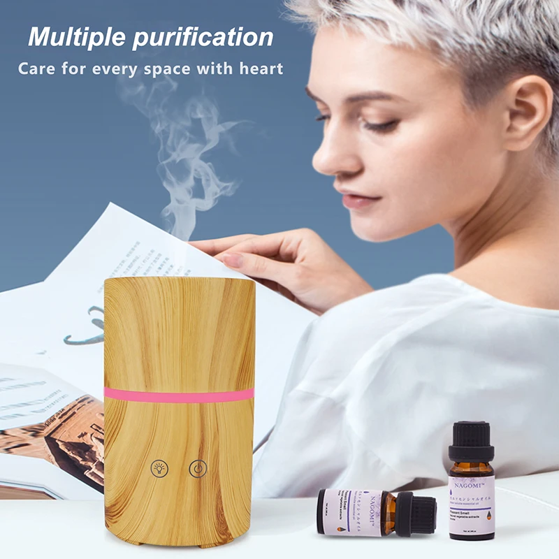 

Air aroma diffuser with Bluetooth speaker air humidifier ultrasonic essential oil diffuser 200ML LED night light for home office